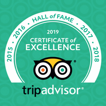 TripAdvisor Certificate of Excellence 2019